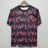 Camiseta Manchester United Pre Match Training Black Red 2022/2023