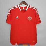 Camiseta Manchester United Training Red IV 2021/2022