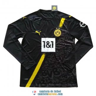 Camiseta Manga Larga Borussia Dortmund Segunda Equipacion 2020/2021