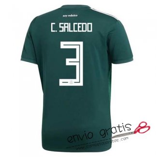 Camiseta Mexico Primera Equipacion 3#C.SALCEDO 2018