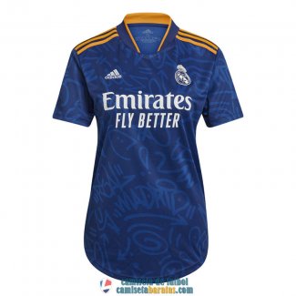 Camiseta Mujer Real Madrid Segunda Equipacion 2021/2022