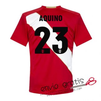 Camiseta Peru Segunda Equipacion 23#AQUINO 2018