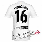 Camiseta Valencia Primera Equipacion 16#KONDOGBIA 2018-2019