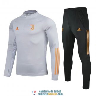 Juventus Sudadera De Entrenamiento Grey + Pantalon 2020/2021