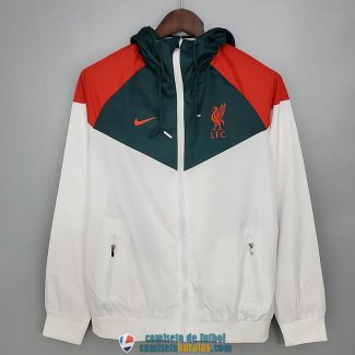 Liverpool Chaqueta Rompevientos White Green I 2021/2022