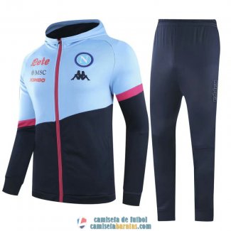 Napoli Chaqueta Capucha Blue + Pantalon 2020/2021