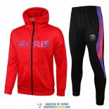 PSG x Jordan Chaqueta Capucha Red + Pantalon Black 2021/2022 PSG x Jordan Chaqueta Capucha Red + Pantalon Black 2021/2022