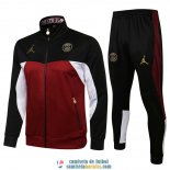 PSG x Jordan Chaqueta Red White Black + Pantalon Black 2021/2022 PSG x Jordan Chaqueta Red White Black + Pantalon Black 2021/2022
