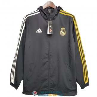 Real Madrid Chaqueta Rompevientos Black 2020/2021