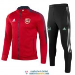 Arsenal Chaqueta Red + Pantalon Black 2021/2022