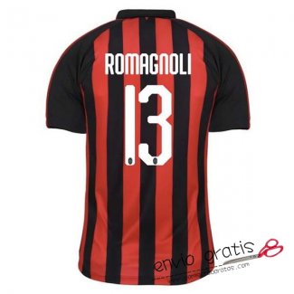 Camiseta AC Milan Primera Equipacion 13#ROMAGNOLI 2018-2019