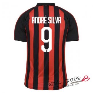 Camiseta AC Milan Primera Equipacion 9#ANDRE SILVA 2018-2019
