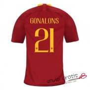 Camiseta AS Roma Primera Equipacion 21#GONALONS 2018-2019