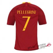 Camiseta AS Roma Primera Equipacion 7#PELLEGRINI 2018-2019