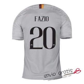 Camiseta AS Roma Segunda Equipacion 20#FAZIO 2018-2019
