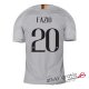 Camiseta AS Roma Segunda Equipacion 20#FAZIO 2018-2019
