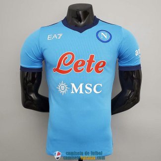 Camiseta Authentic Napoli EA7 Blue 2021/2022