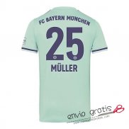 Camiseta Bayern Munich Segunda Equipacion 25#MULLER 2018-2019