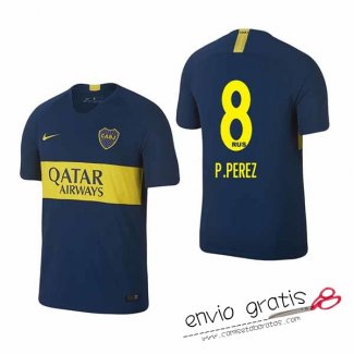 Camiseta Boca Juniors Primera Equipacion 8#P.EREZ 2018-2019