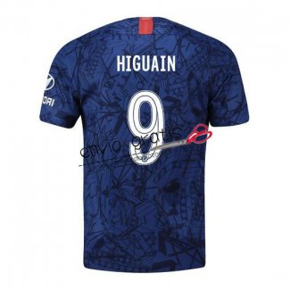 Camiseta Chelsea Primera Equipacion 9 HIGUAIN 2019-2020 Cup