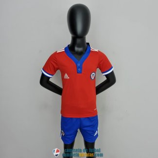 Camiseta Chile Ninos Primera Equipacion 2022/2023