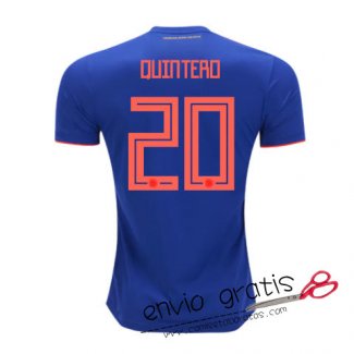 Camiseta Colombia Segunda Equipacion 20#QUINTERO 2018