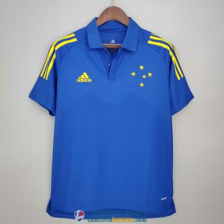 Camiseta Cruzeiro Polo Blue 2021/2022