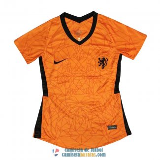 Camiseta Holanda Euro Camiseta Mujer Primera Equipacion 2020