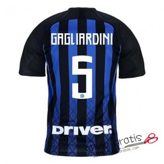 Camiseta Inter Milan Primera Equipacion 5#GAGLIARDINI 2018-2019