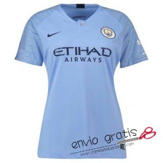 Camiseta Manchester City Mujer Primera Equipacion 2018-2019