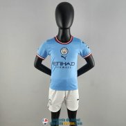 Camiseta Manchester City Ninos Primera Equipacion 2022/2023