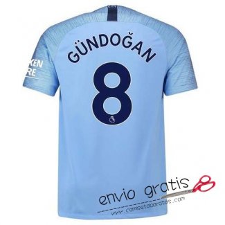 Camiseta Manchester City Primera Equipacion 8#GUNDOGAN 2018-2019