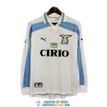 Camiseta Manga Larga Lazio Retro Segunda Equipacion 2000 2001