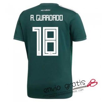 Camiseta Mexico Primera Equipacion 18#A.GUARDADO 2018