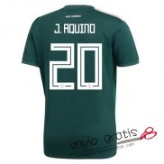 Camiseta Mexico Primera Equipacion 20#J.AQUINO 2018
