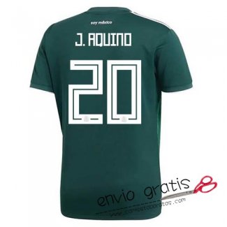 Camiseta Mexico Primera Equipacion 20#J.AQUINO 2018