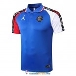 Camiseta PSG Polo Red Blue White 2020/2021 Camiseta PSG Polo Red Blue White 2020/2021
