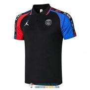 Camiseta PSG x JORDAN Polo Black Blue Red 2020/2021