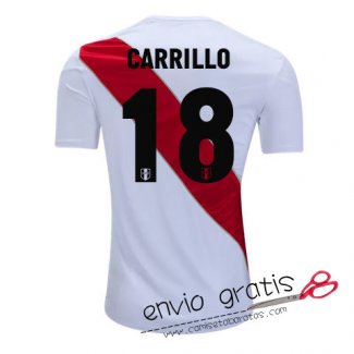 Camiseta Peru Primera Equipacion 18#CARRILLO 2018