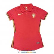 Camiseta Portugal Camiseta Mujer Primera Equipacion EURO 2020