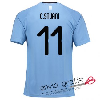 Camiseta Uruguay Primera Equipacion 11#C.STUANI 2018