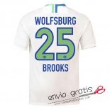 Camiseta VfL Wolfsburg Segunda Equipacion 25#BROOKS 2018-2019