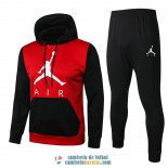 Jordan Chaqueta Capucha Red Black + Pantalon 2020/2021 Jordan Chaqueta Capucha Red Black + Pantalon 2020/2021