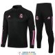 Real Madrid Sudadera De Entrenamiento Black + Pantalon Black 2020/2021