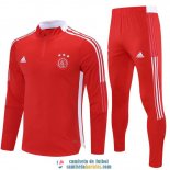 Ajax Sudadera De Entrenamiento Red + Pantalon Red 2021/2022