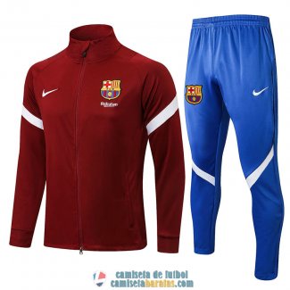 Barcelona Chaqueta Red + Pantalon Blue 2021/2022