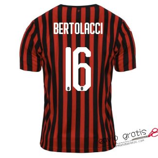 Camiseta AC Milan Primera Equipacion 16#BERTOLACCI 2019-2020