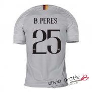 Camiseta AS Roma Segunda Equipacion 25#B.PERES 2018-2019