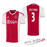 Camiseta Ajax Primera Equipacion 3#VELTMAN 2018-2019