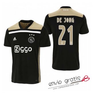 Camiseta Ajax Segunda Equipacion 21#DE JONG 2018-2019